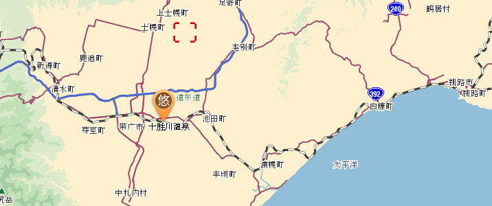 十勝川溫泉地圖