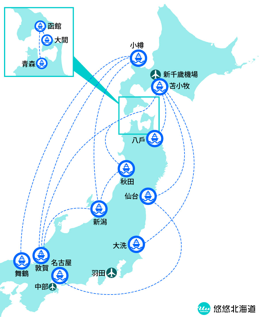 日本國內的渡輪航線