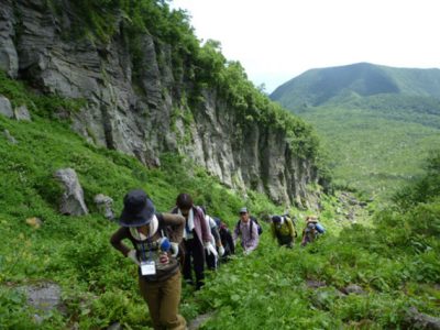 屏風岩（羅臼側登山道）